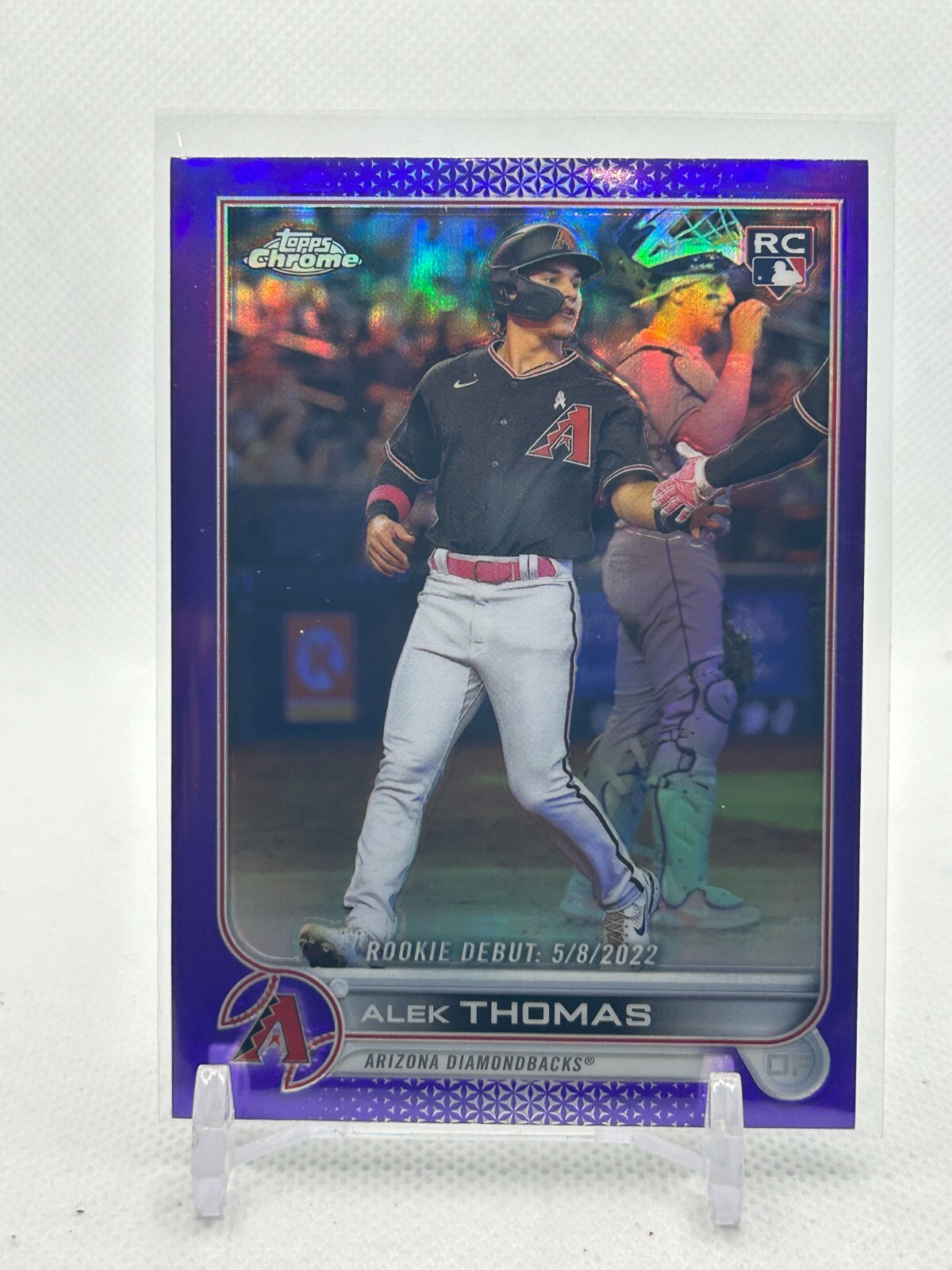 2022 Topps Chrome Update Purple Refractor RC #USC122 Diamondbacks Alek Thomas