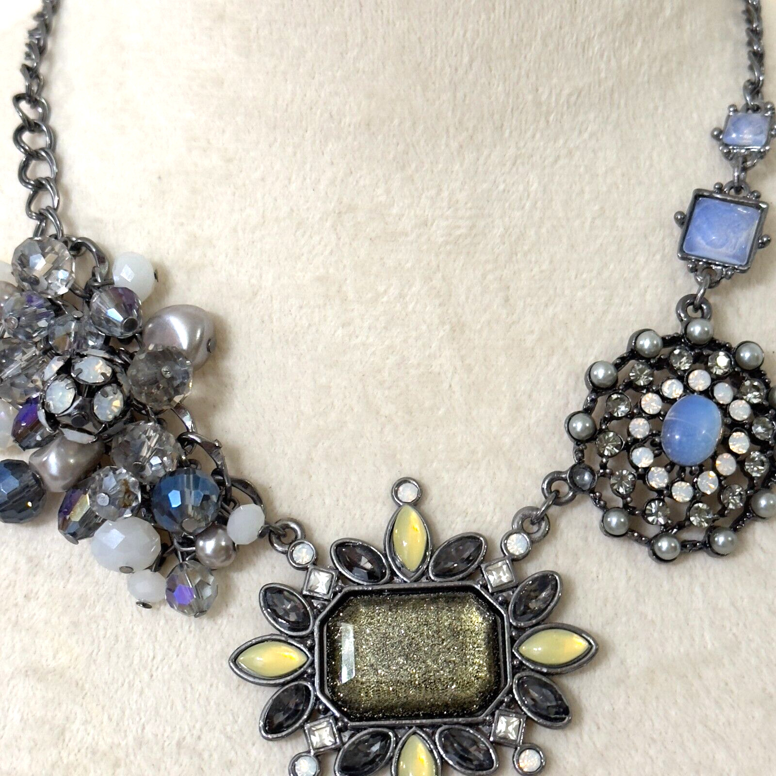 Chico’s Signed Statement Chunky Necklace Glam Jew… - image 3