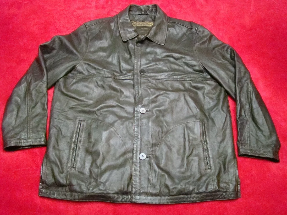Robert comstock vertical leather deals jacket