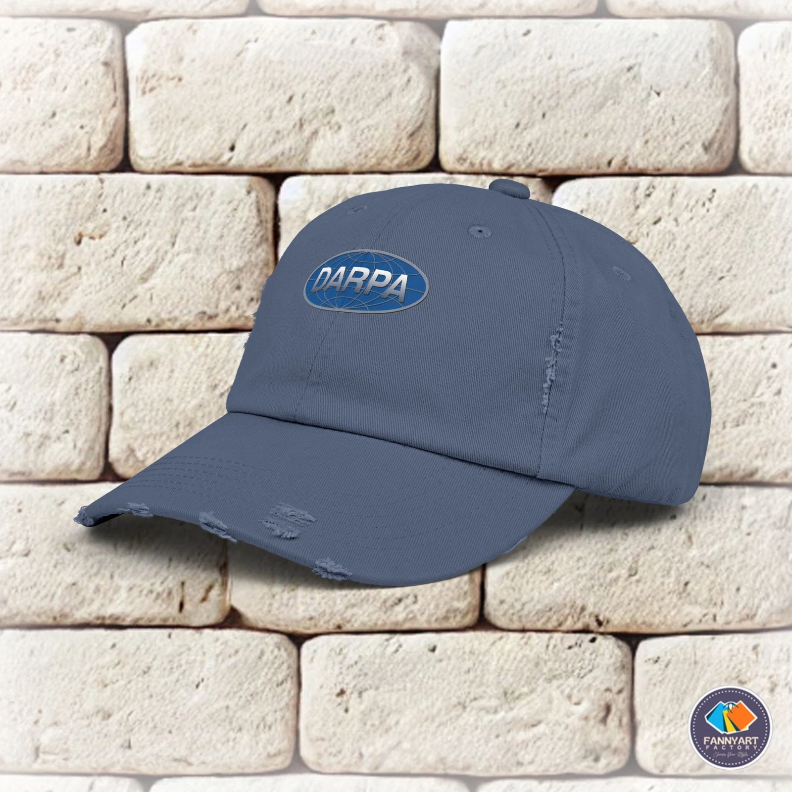 DARPA Emblem Unisex Distressed Cap