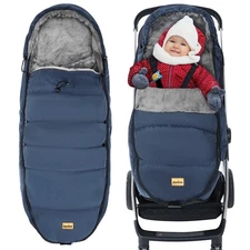 Stroller Bunting Bag Universal, Waterproof Baby Stroller Footmuff, Stroller S...