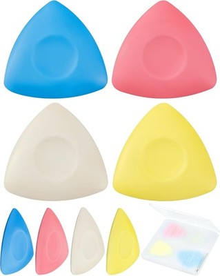 FIVEIZERO 4Pcs Tailors Chalk, Triangle Sewing Chalk for Fabric, 4 color 