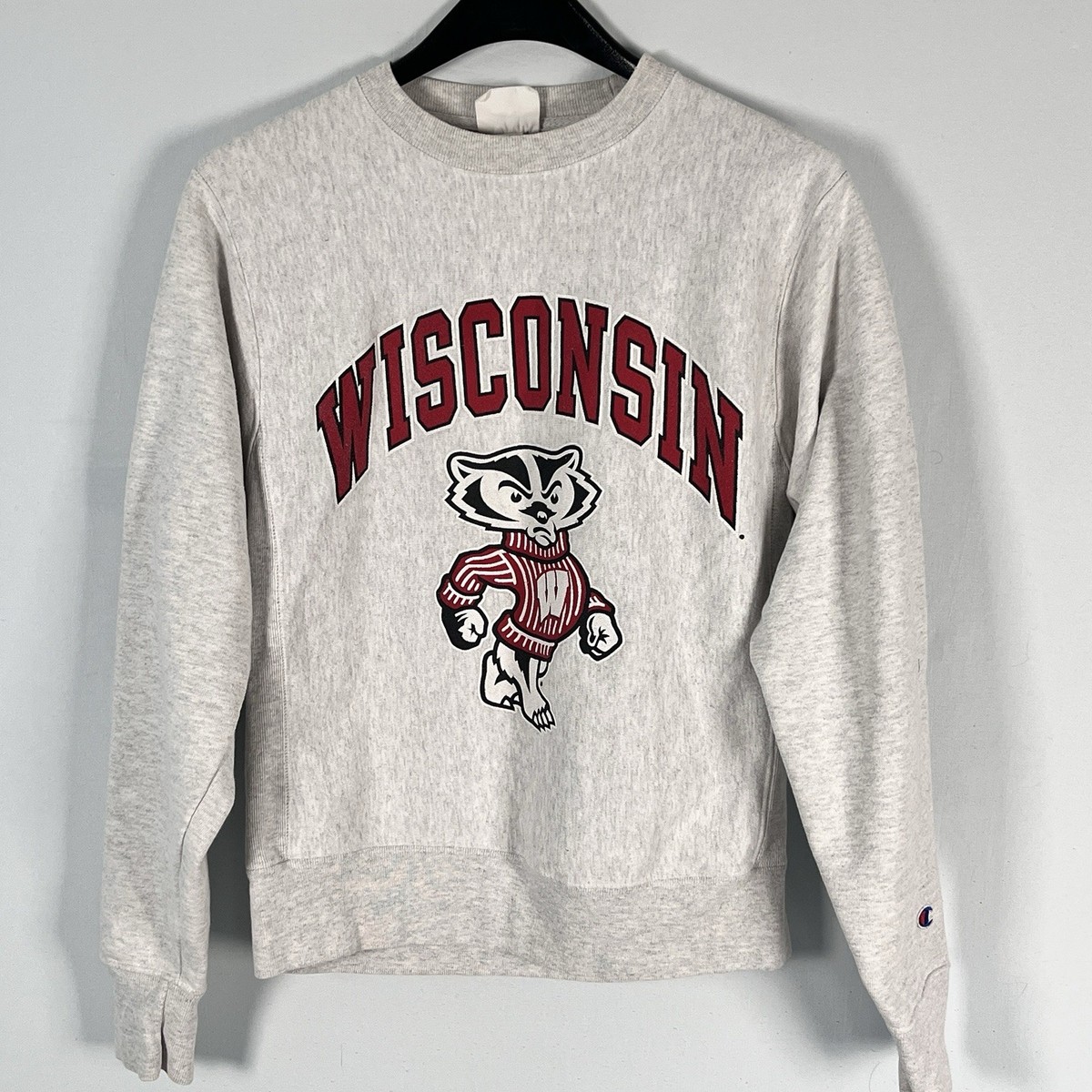 S*迎様 90s champion reverse weave スウェット US Champion Reverse Weave Sweatshirt 90s Wisconsin Badgers Mens S