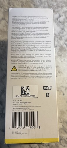 Chamberlain my Q Smart Garage Videotastatur - Weiß - VKP1-MYQMC 8098/OB - Bild 5 von 7