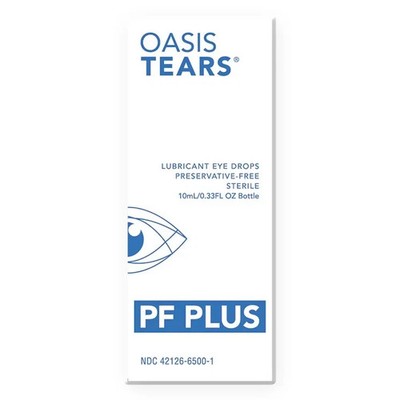 Oasis Tears PF PLUS - Preservative Free Eye Drops for Dry Eyes (10mL)-Exp. 2027