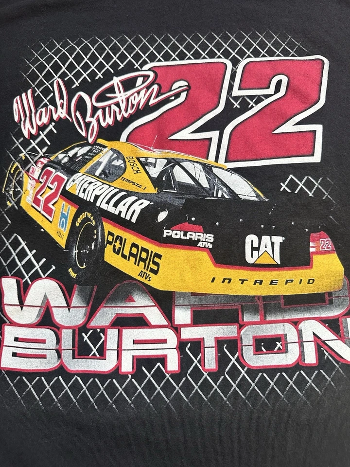 Camiseta vintage de carreras Ward Burton #22 Polaris NASCAR. Hombre XL En Excelente Estado✅ Foto 2 de 4
