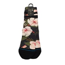 Stance Men's Crew Socks Laulima Size Medium 6-8.5 Tropical Theme