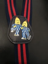 Vintage 1996 Bananas In Pyjamas Pants Suspenders Bracers ABC Kids EVC Rare