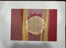 Ronald King Sunflower Mum Signed Screenprint EA Artist Proof Modern Abstract