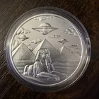 2023 Aliens Over Egypt - 1 Troy Oz .999 Fine Silver In Capsule