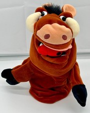 Disney Pumbaa Plush Hand Puppet The Lion King 10" Excellent Used Condition