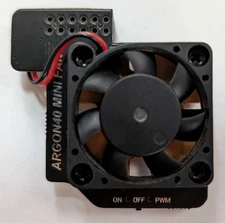"Argon40 Mini Fan" Active CPU Cooler for Raspberry Pi 4B, 3B/+, 2B