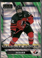 2023-24 O-pee-chee OPC Platinum Preview Emerald Surge Connor Bedard #/10