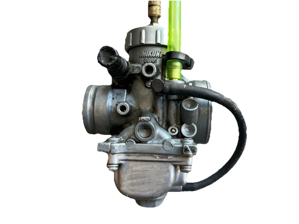 Conjunto de carburador y acelerador Kawasaki KX 60 2001 OEM KX60 Mikuni Foto 4 de 4