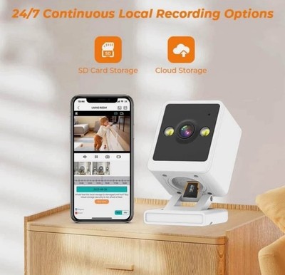 Wifi Camera 1080P Baby Monitor Color Night Human Detect 2MP Wireless iCSee App