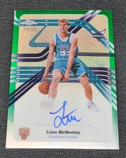 2025-26 Topps Chrome Next Stop Signatures Green Refractors Liam McNeeley /99