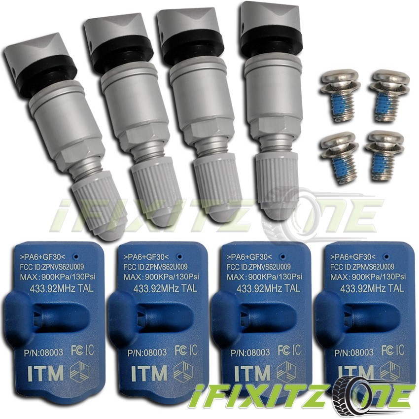 ITM Tire Pressure Sensor 433MHz metal TPMS For FERRARI CALIFORNIA 08-14 [QTY 4]