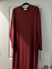 Reformation  Tommie BURGUNDY Knit Maxi Dress SIZE XL