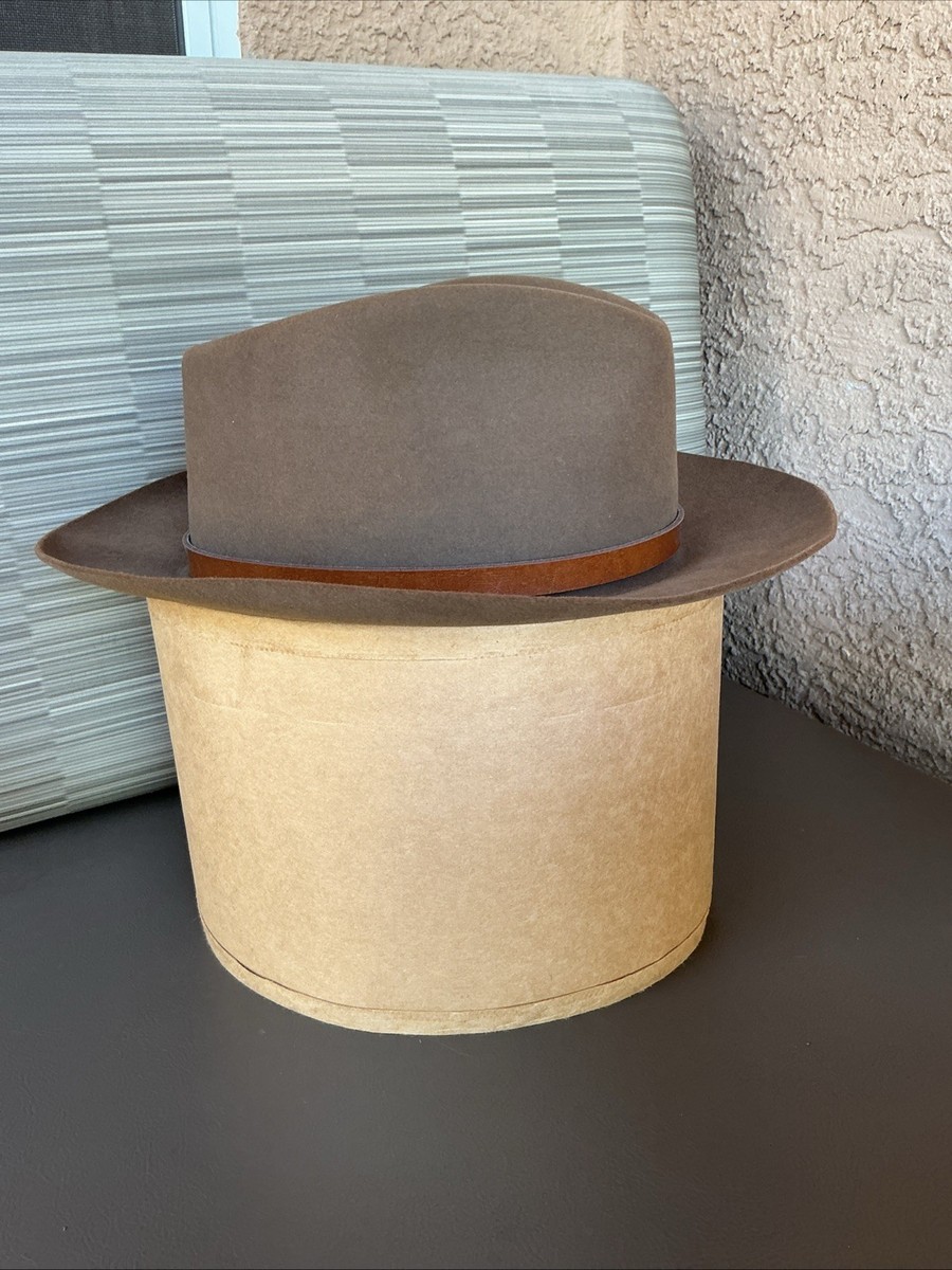 L.L Bean Vintage Stetson 6 3/4 54 Cm Moose River Hat Khaki Color