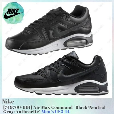 Nike Air Max Command Black Neutral Gray Anthracite 749760-001 Men's US3-14 NEW