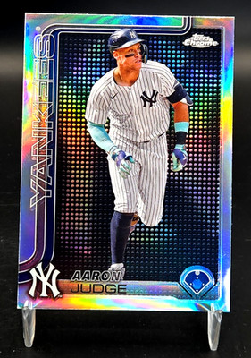 2025 Topps Chrome Aaron Judge Logo Lightboard Yankees SP SSP
