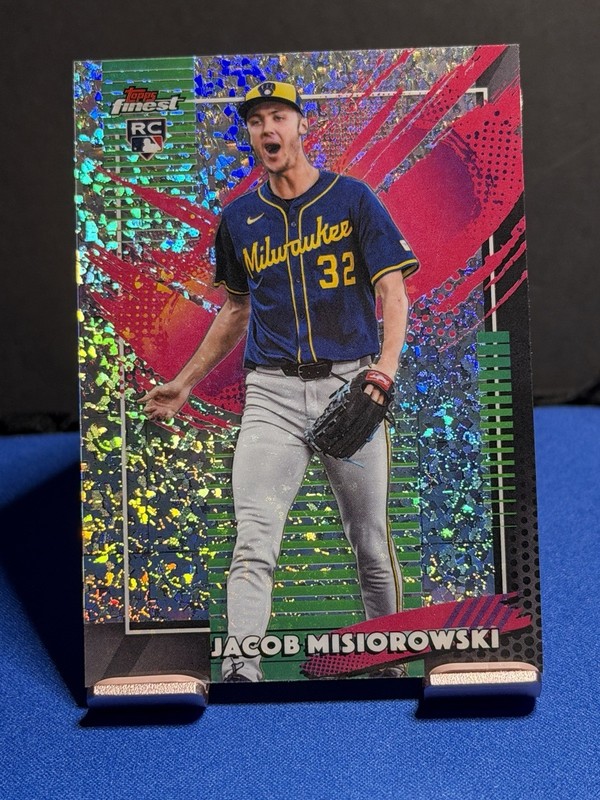 2026 Topps Finest Jacob Misiorowski RC RARE Mini Diamond Refractor #218💥