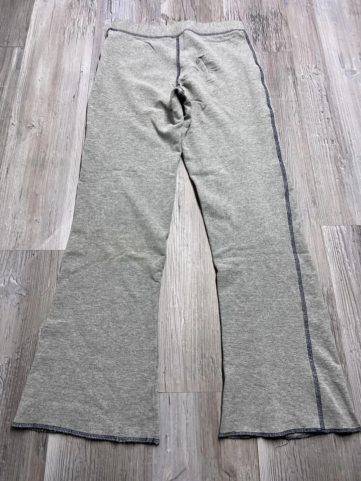 Vintage Y2K Girls Low Rise Flare Sweatpants Heather Sport Gray XOXO Brand Size S - Image 2 of 4