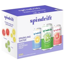 Spindrift Sparkling Water Variety Pack 12 fl oz Cans, 30 Count Real Fruit Juice