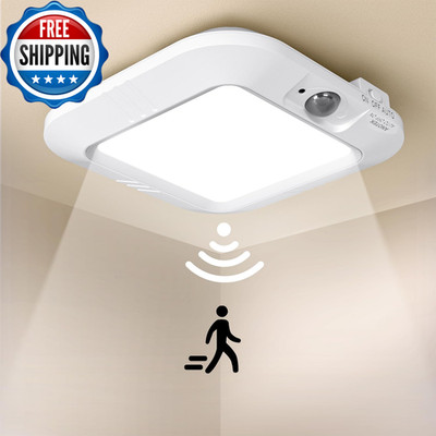 Battery Operated Ceiling Light Motion Sensor Light Indoor Motion Activated...