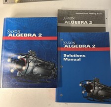 Saxon Algebra 2 (4th Ed) Textbook, Solutions,...
