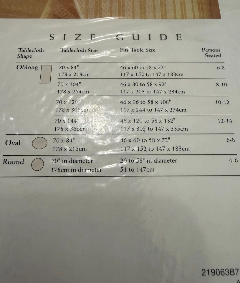 Vintage Medici Stripe Luxury Tablecloth 70” x 104” Oblong Extra Wide  - Image 2 of 4