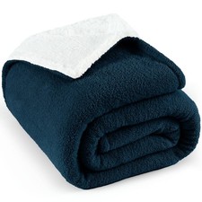 Ultra Soft Sherpa Fleece Blanket 60"X 80" Twin Size, 480GSM Cozy and Warm Kni...