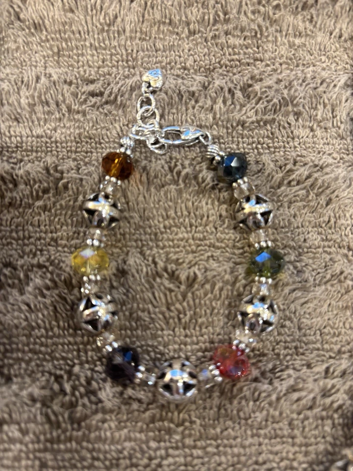 Juego de collar y pulsera Brighton Kalpana con cuentas de cristal multicolor Foto 4 de 4