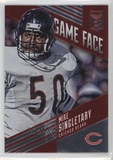 2016 Donruss Elite Game Face Red 55/75 Mike Singletary #GF-MS HOF w1s