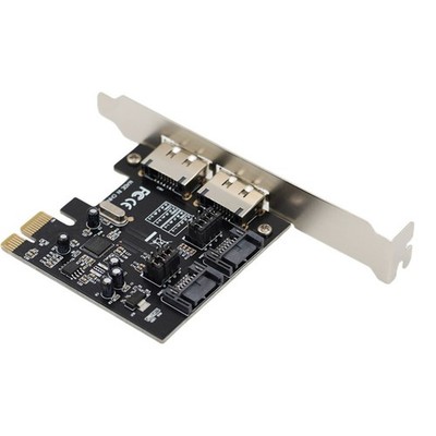 Internal & External SATA 3.0 PCI Express Card 2x SATA + 2x eSATA for ASM1061