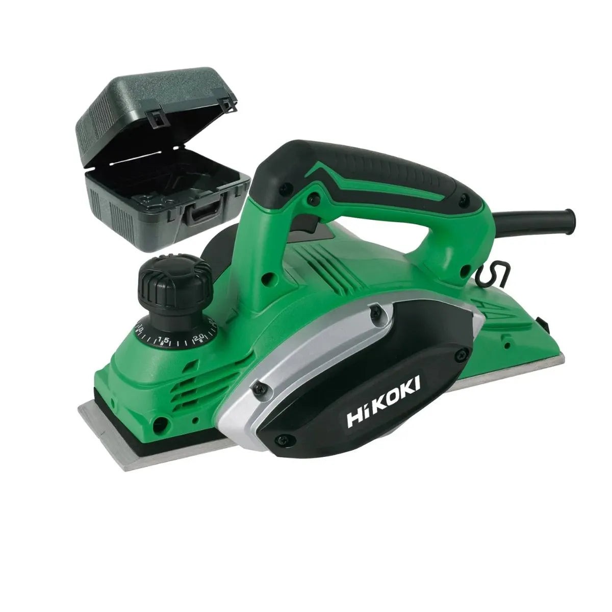 Rabot électrique filaire HiKOKI coffret de transport profondeur réglable