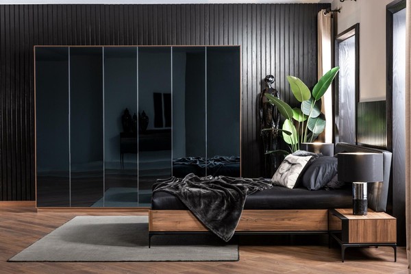 Schlafzimmer MöBel Komplett Set Garnitur Bett Nachttische Schrank 4Tlg.-image