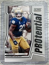 Kyren Williams Protential Rookie Card RC Score Panini Los Angeles Rams NFL 2022. rookie card picture