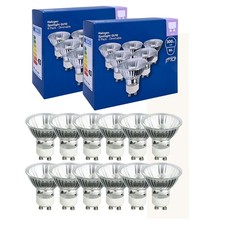 12 x GU10 Dimmable Halogen Spotlight Light Bulbs 40W 2800K Warm White 2000H