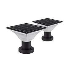 Solar Post Cap Lights Outdoor,Dusk to Dawn Auto On/Off Solar Powere... Fast Ship
