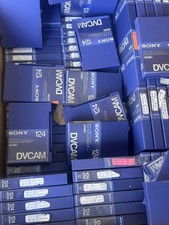 SONY DVCAM 124 USED Tapes 23cont w/video Content  Label Stickers PDV-124N 5