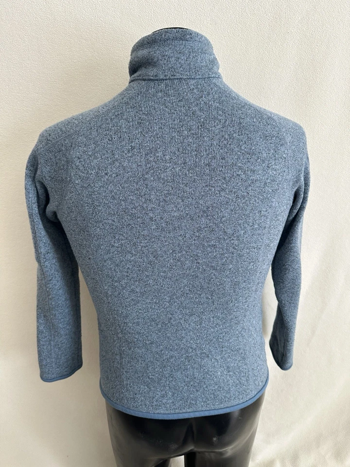 Suéter Patagonia Para Mujer Mediano Mejor Dulce Cremallera Completa Chaqueta Azul LEER* Foto 3 de 4