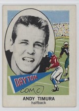 1961 Nu-Cards Football Stars Andy Timura #127 4g8