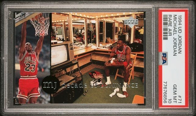 Michael Jordan 1994 Upper Deck MJ Rare Air #71 PSA 10