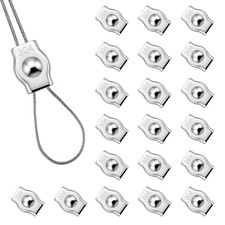 20PCS M3 Wire Rope Clamp,Single Clamp