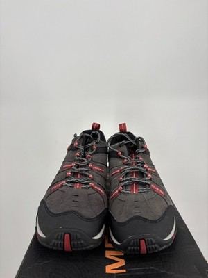 Merrell Crosslander Hiking Shoes Mens 8.5 Granite Red Ochre Cushioned Reinforced