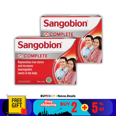 2 X Sangobion 28'S Replenishes Iron Stores Increase Haemoglobin Level For Anemia