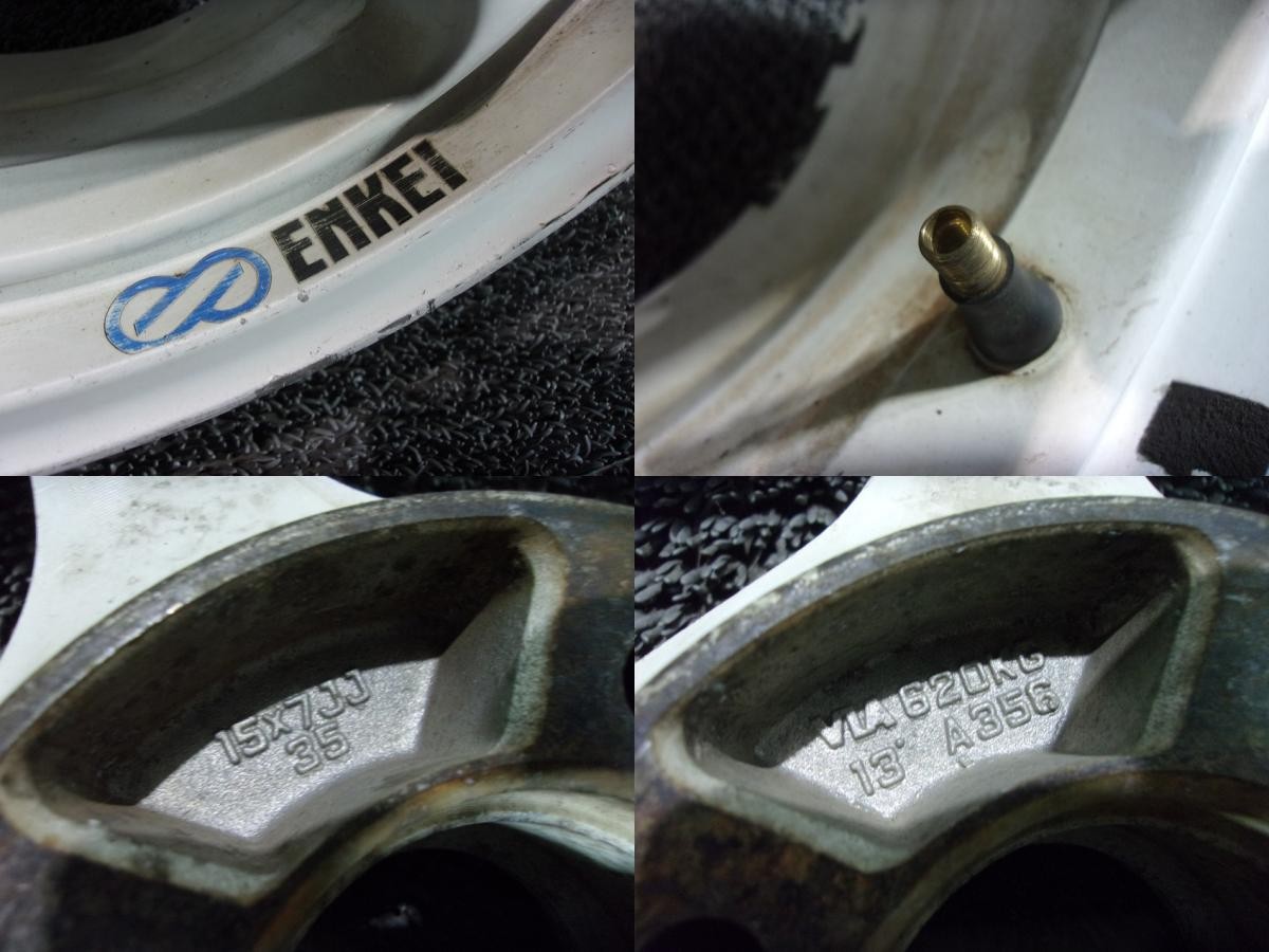 ENKEI Racing RP-01 15-inch wheels, 7J+35, 4-lug, PCD100, 4 pieces