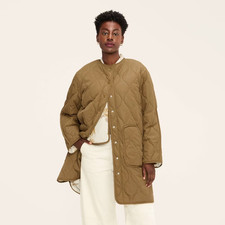 Women's Quilted Jacket and Floral Vest - Woolrich, small, olive green