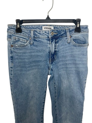 RSQ Damen Gr. 26 Low Rise Flare Denim Schlagjeans - Bild 4 von 10